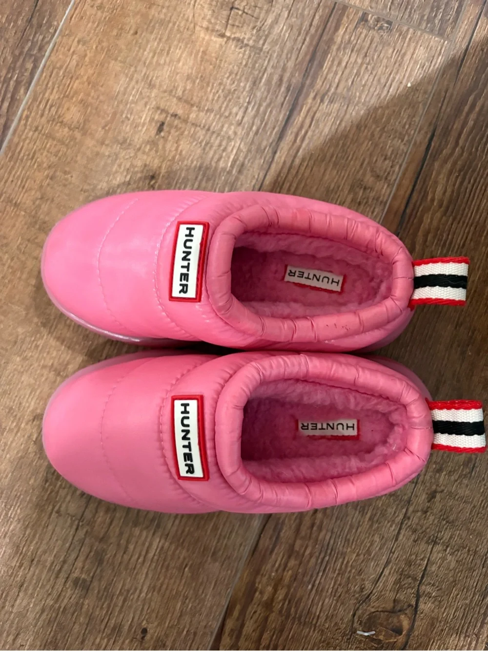 Hunter Kids Bubblegum Pink Quilted Slip-On Cozy Slippers